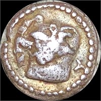 424-380 BC Akanthos Ancient Coin LIGHT CIRC