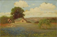 P.F. VAUGHT BLUEBONNETS PAINTING, 1926