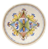 POLYCHROME TIN-GLAZED EARTHENWARE CHARGER