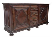 FRENCH LOUIS XIII STYLE WALNUT SIDEBOARD, 19TH C.