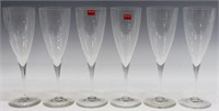 (6) BACCARAT DOM PERIGNON CRYSTAL WATER GOBLETS