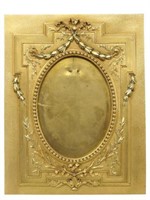 FRENCH BRONZE DORE EASEL-BACK PICTURE FRAME