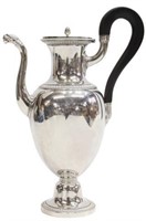 FRENCH ODIOT NEOCLASSICAL SILVER COFFEE POT