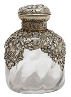 FRENCH 950 SILVER-MOUNTED SCENT BOTTLE