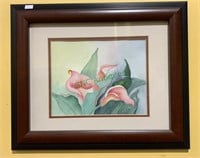 Framed original watercolor by Beth Christy,