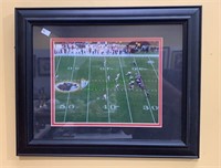 Washington Redskin football framed photo on the