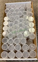 Coin tubes - lot of 100 large coin tubes,