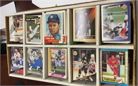 Sports cards - sorting box full of cards -
