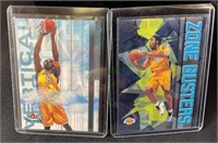 Sports cards - Kobe Bryant two card lot - 01-02