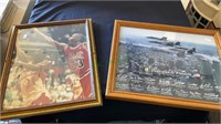 Framed prints - Michael Jordan and Dominique