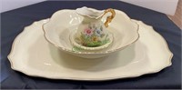 China - small decorative pitcher with basin,