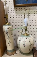 Table lamps - pair of table lamps, one skinnier