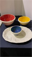 Mixing bowls and serving platter - Terramoto San