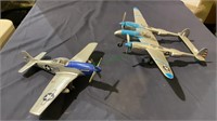 World War II fighter planes, models - one