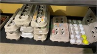 132 golf balls - different manufacturers - lots of