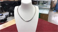 Sterling silver adjustable necklace