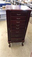 Queen Anne’s style mahogany jewelry chest