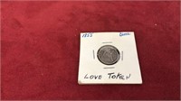 1855 love token dime