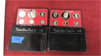 Pair of 1978 proof sets