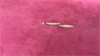 Pair of 10k yellow gold pins-1 10k small pendant