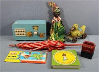 Vintage Toys incl. Doll & Pull Toy