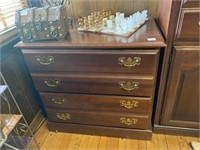 2-Drawer Cherry File Cabinet