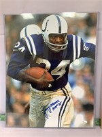 Lenny Moore signed Colts picture 16x20
