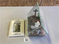 Glass Church Terrarium and Dog Frame