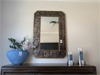 METAL FRAMED WALL MIRROR