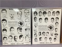 1991 & 1993 Boxing Hall of Fame framed pics