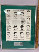 1994 boxing hall of fame 22x29 framed picture