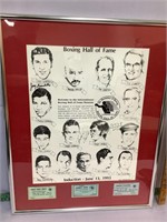 1994 boxing hall of fame signed framed pic