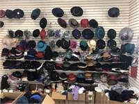Lot of fashion hats mostly ladies dress new