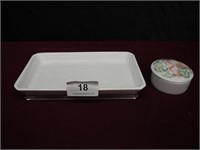 Ceramic Tray and Porcelain