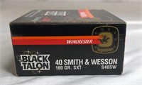 Winchester Black Talon 40 S&W 180 GR full box