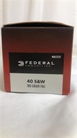 Federal 40 S&W 180 gr FMJ full box 100 rounds