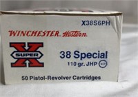 Winchester Western 38 Special 110 gr JHP full box