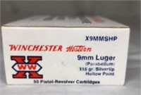 Winchester Western 9mm Luger (Parabellum) 115 gr