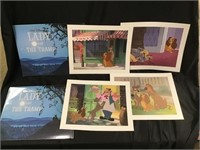 2 Disney Lithograph Sets,  Lady And The Tramp, 1