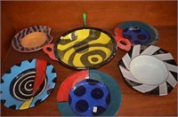 (6 PCS) ASSORTED CERAMIC COLORFUL BOWLS - SIGNED