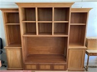 (3 PCS) ENTERTAINMENT CABINET WITH 3 DRAWERS,