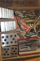 SELECTION OF MECHANICS TOOLS & STOCK - DIES, BITS,