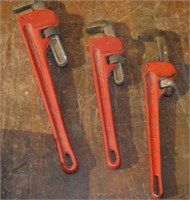 SELECTION OF PIPE WRENCHES - 2 - 14", 1- 18"