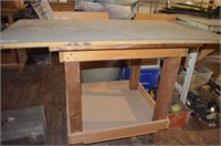 WORK TABLE WITH FORMICA TOP