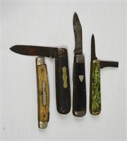 4 pcs Antique Pocket Knives