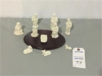 Manger Set on Wood Base