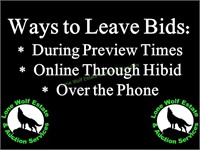 Ways to Leave Bids