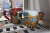FOX AND ROOSTER MUGS