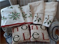 NEW LENOX BATH TOWELS AND PILLOWS