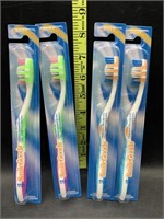 4 new soft bristles toothbrushes